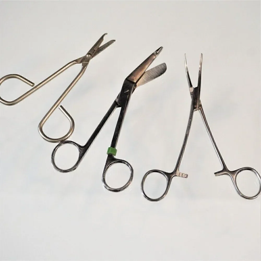3 Vet Scissors Surgical Instruments Veterinarian Canine Feline Lot #1
